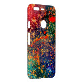 Psychedelic Splatter | Colorful Rainbow Abstract Uncommon Google Pixel Case (Back/Right)