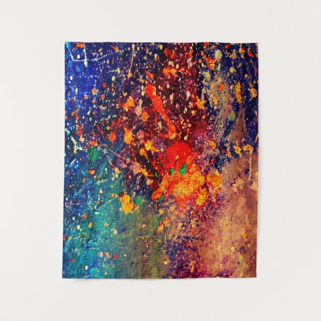 Psychedelic Splatter | Rainbow Abstract Backdrop (Front)