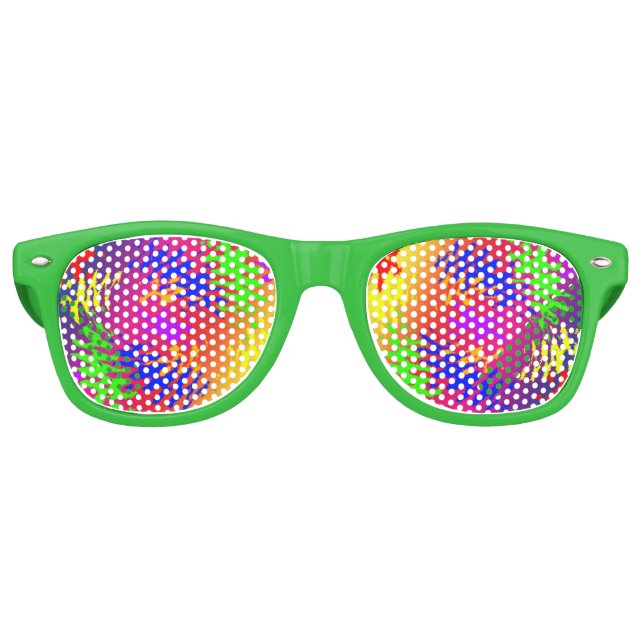 Psychedelic Splodge Adult Party Shades (Front)