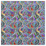 Psychedelic Stained Glass Abstract Fabric
