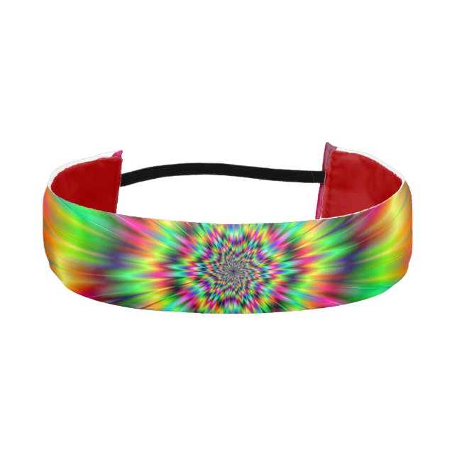 Psychedelic Star Burst Athletic Headband (Front)