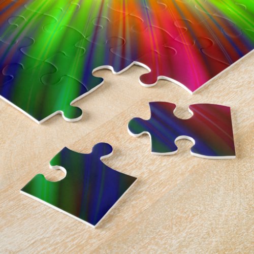 Psychedelic Star Burst Jigsaw Puzzle