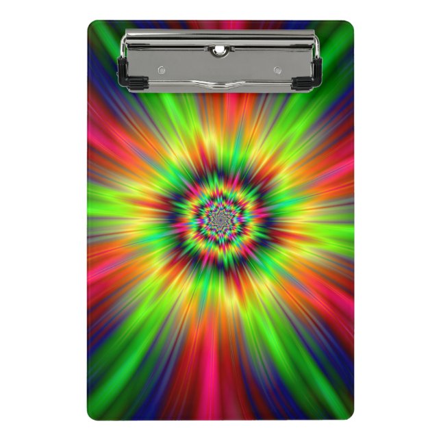Psychedelic Star Burst Mini Clipboard (Front)