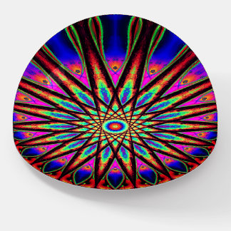 Psychedelic Star | Colorful Mandala Paperweight