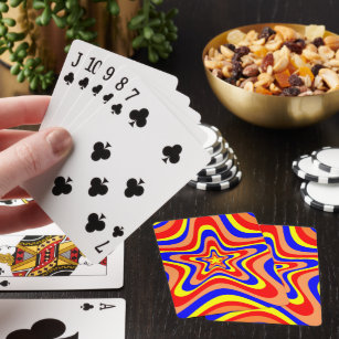 Psychedelic Star Playing Cards