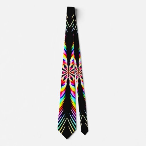 Psychedelic Star Theory Satin Power Tie