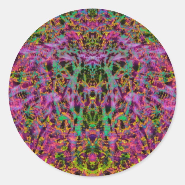 Psychedelic Starburst Sticker (Front)