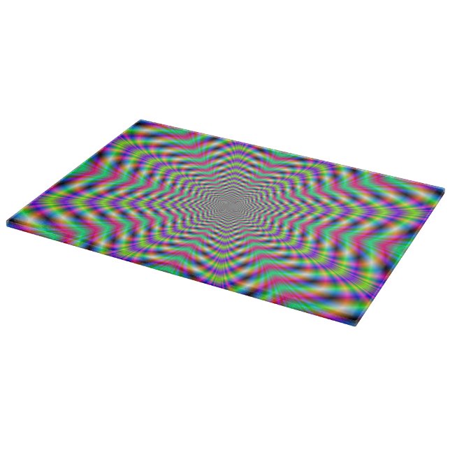 Psychedelic Stars in Stars Cutting Board (Corner)