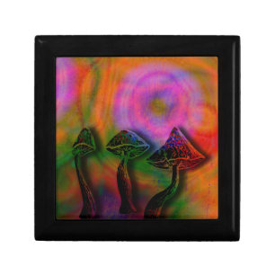 Psychedelic stash keepsake box
