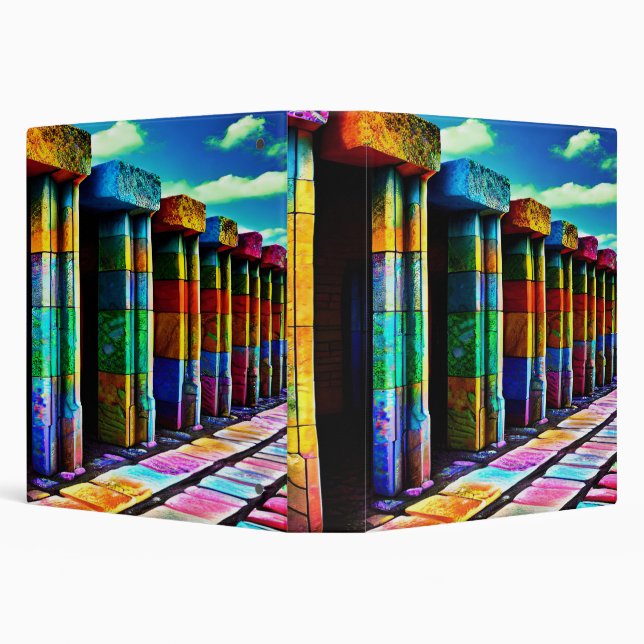 Psychedelic Stones 3 Ring Binder (Background)