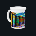 Psychedelic Stones Beverage Pitcher<br><div class="desc">Artwork by Brady Arnold</div>