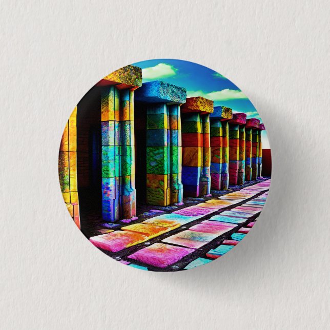 Psychedelic Stones Button (Front)
