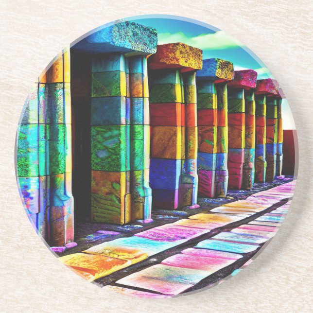 Psychedelic Stones Coaster (Front)