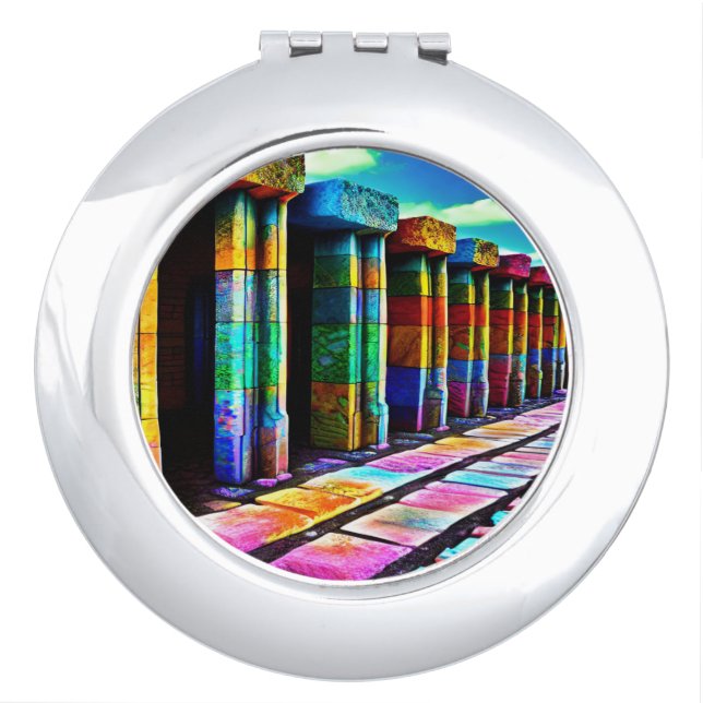Psychedelic Stones Compact Mirror (Front)