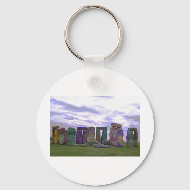 Psychedelic Stones Keychain (Front)