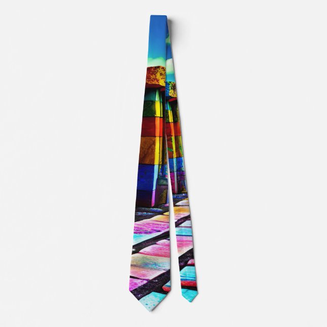 Psychedelic Stones Neck Tie (Front)