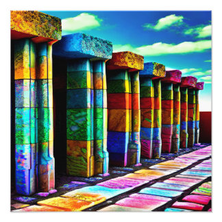 Psychedelic Stones Photo Print