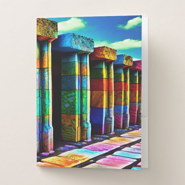Psychedelic Stones Pocket Folder (Front)