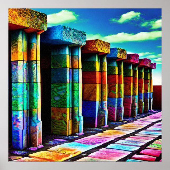 Psychedelic Stones Poster (Front)