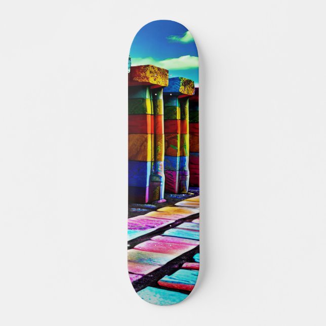 Psychedelic Stones Skateboard (Front)