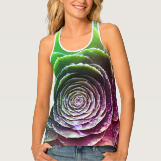 Psychedelic Succulent Tank