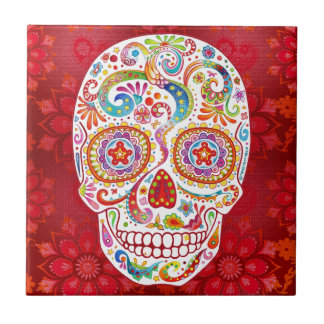 Skull Ceramic Tiles | Zazzle