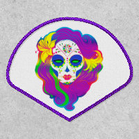 [Psychedelic Sugar Skull] White Face Calavera