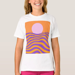 Psychedelic Sun and Rippling Waves1 T-Shirt