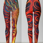 Psychedelic Sun Goddess Leggings<br><div class="desc">Unleash your inner fire. These psychedelic leggings light up your vibe with a bold sun goddess design that turns every sidewalk into a runway. Made for the wild hearts,  the dreamers,  and the cosmic wanderers—comfort meets cosmic energy in wearable art. 🔥✨</div>