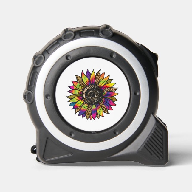 Psychedelic Sunflower Tape Measure (Front)