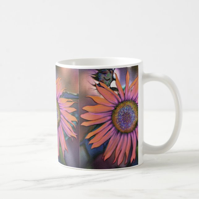 Psychedelic Sunflower Wraparound Mug (Right)
