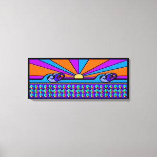 Psychedelic Sunrise Canvas Print