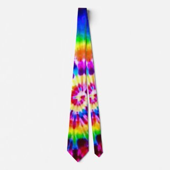 Psychedelic Super Nova Tie Dye Silk Tie by BOLO_DESIGNS at Zazzle