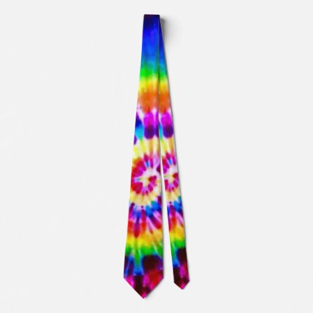 Psychedelic Super Nova Tie Dye Silk Tie