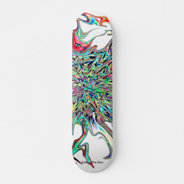 Psychedelic Supernova from Outer Space Skateboard Deck (Front)