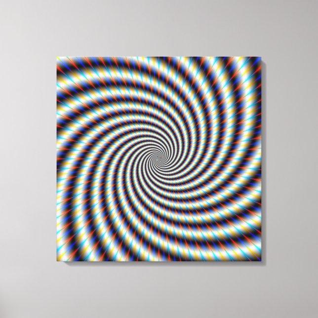 Psychedelic Swirl Canvas Print (Front)
