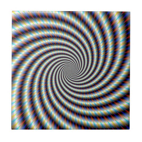 Psychedelic Swirl Ceramic Tile