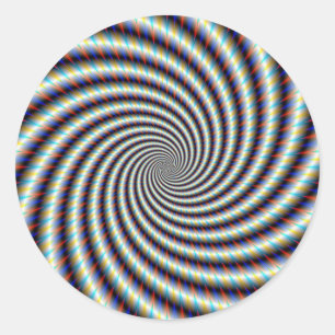 Psychedelic Swirl Classic Round Sticker