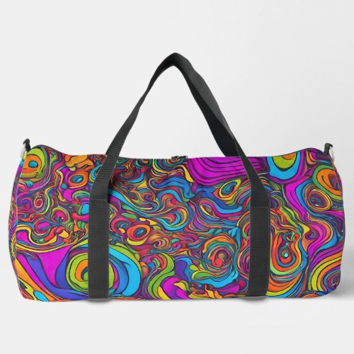 Psychedelic Swirl Duffle Bag