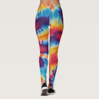 Multi Colored Floral Abstract Tentacle Swirl Artsy Leggings