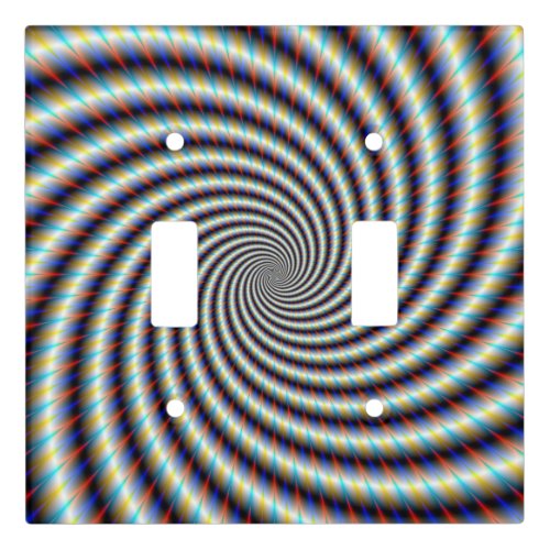 Psychedelic Swirl Light Switch Cover