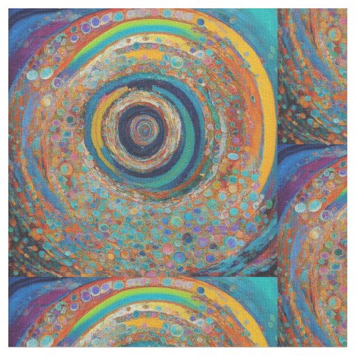 Psychedelic swirling patterns fabric