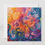 Psychedelic Swirls Oil Painting (Front)