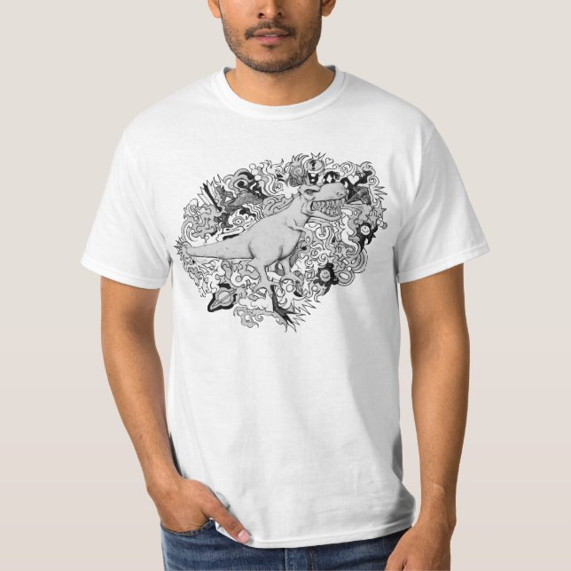 Psychedelic T-Rex T-Shirt (Front)