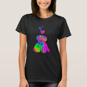 Psychedelic Teddy Bear Trippy Colorful Teddy with T-Shirt