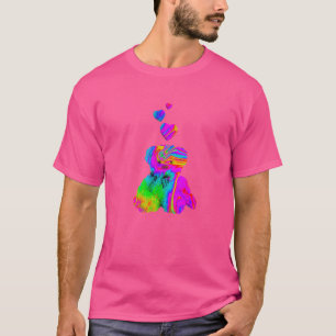 Psychedelic Teddy Bear Trippy Colorful Teddy with T-Shirt