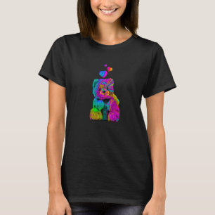 Psychedelic Teddy Bear Trippy Colorful Teddy with  T-Shirt