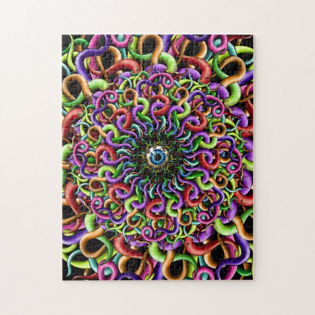 Psychedelic tentacles jigsaw ..... puzzle (Vertical)