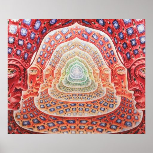 Psychedelic Third Eye and Universes Poster | Zazzle