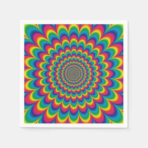 Psychedelic Tie Dye Disposable Napkin